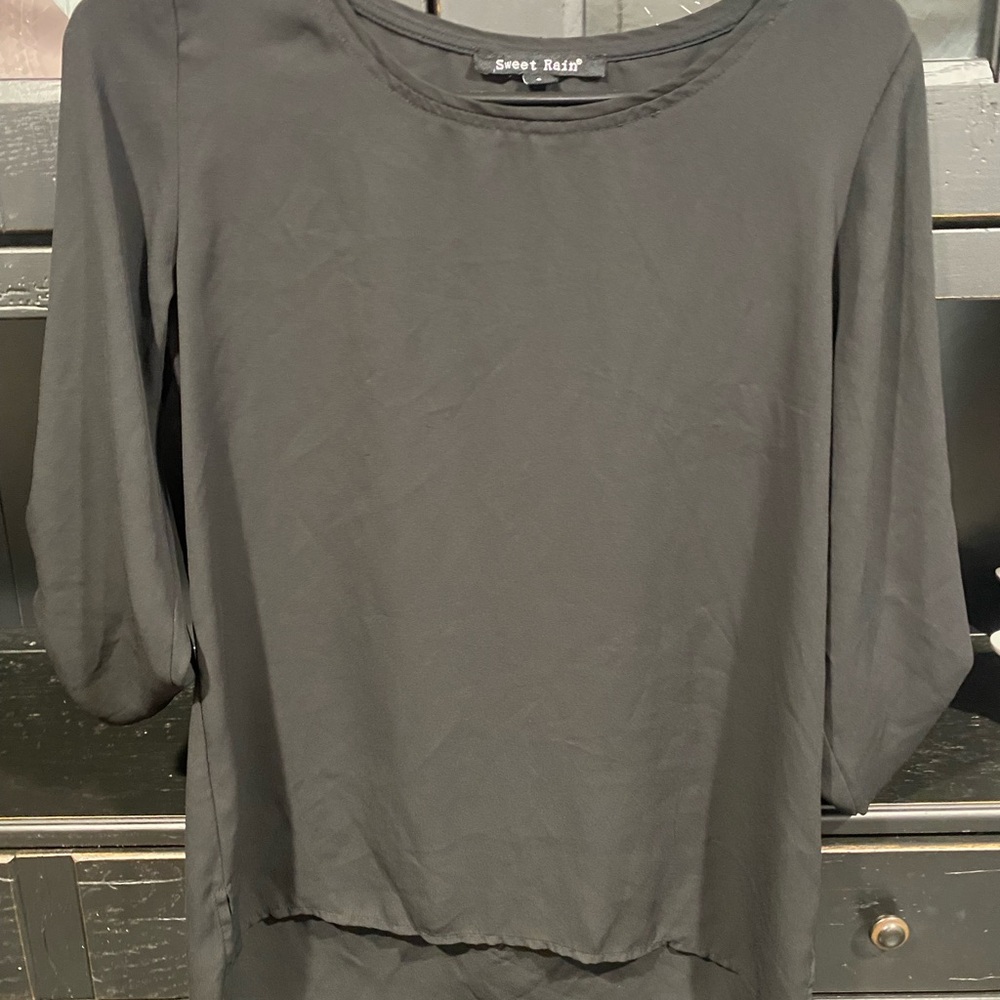 Sweet Rain Women's Black Top